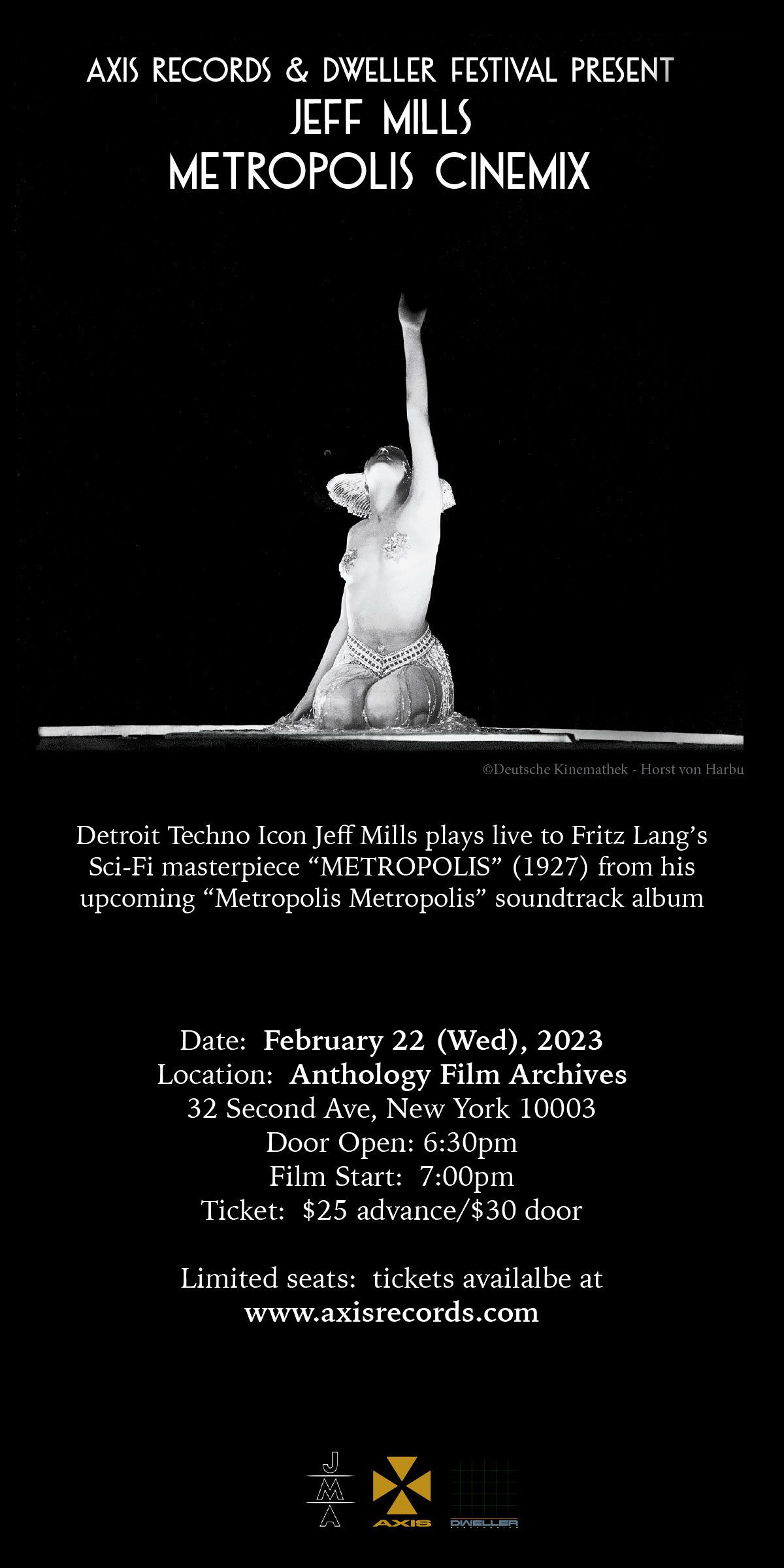 Jeff Mills Metropolis Cinemix Flyer